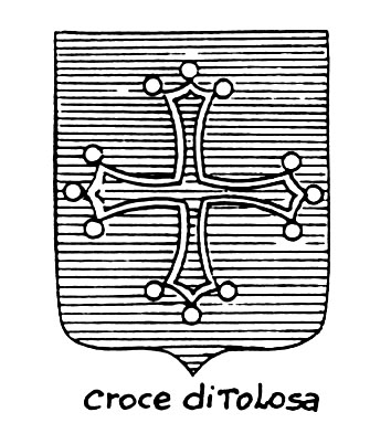 Imagem do termo heráldico: Croce di tolosa